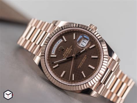 chocolate day date rolex|rolex day date 40 228235.